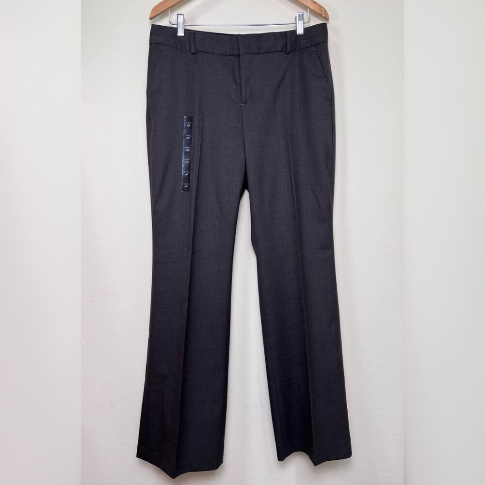 BANANA REPUBLIC Martin Fit Wool Blend Trousers Dress Pants Brown Size 12R NEW